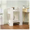 vidaXL Bibliothèque/Séparateur de pièce Blanc 41x35x57 cm Pin solide