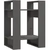 vidaXL Bibliothèque/Séparateur de pièce Gris 41x35x57 cm Pin solide
