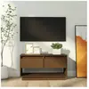 vidaXL Meuble TV Marron miel 74x34x40 cm Bois de pin massif