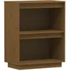 vidaXL Armoire console Marron miel 60x34x75 cm Bois de pin solide