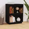 vidaXL Armoire console Noir 60x34x75 cm Bois de pin solide