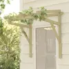 vidaXL Auvent de porte 100x100x80 cm Bois de pin massif imprégné