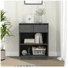 vidaXL Armoire console Gris 60x34x75 cm Bois de pin solide
