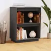 vidaXL Armoire console Gris 60x34x75 cm Bois de pin solide