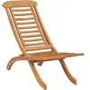 vidaXL Chaise de jardin pliable 50x90x69 cm Bois de teck massif