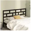 vidaXL Tête de lit Noir 206x4x100 cm Bois massif de pin