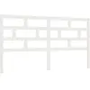 vidaXL Tête de lit Blanc 206x4x100 cm Bois massif de pin