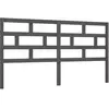 vidaXL Tête de lit Gris 206x4x100 cm Bois massif de pin