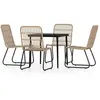 vidaXL Ensemble de salle à manger de jardin 5 pcs Chêne