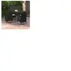 vidaXL Mobilier à dîner de jardin coussins 5 pcs Résine tressée Verre