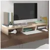 vidaXL Support de moniteur 60x24x10,5 cm Bois de pin solide