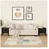 vidaXL Tables d'appoint 2 pcs Noir 40x40x39 cm Bois massif de pin