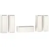 vidaXL Meubles TV 5 pcs Blanc Bois massif de pin