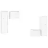 vidaXL Meubles TV 4 pcs Blanc Bois massif de pin