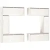 vidaXL Meubles TV 6 pcs Blanc Bois massif de pin