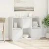 vidaXL Buffet Blanc 110,5x35x80 cm Bois massif de pin