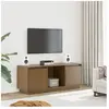 vidaXL Meuble TV Marron miel 110,5x35x44 cm Bois de pin massif