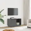 vidaXL Meuble TV Gris 74x35x44 cm Bois de pin massif