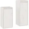 vidaXL Meubles TV 2 pcs Blanc Bois massif de pin
