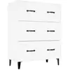 vidaXL Buffet blanc 69,5x34x90 cm bois d'ingénierie