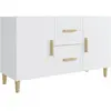 vidaXL Buffet blanc 100x36x60 cm bois d'ingénierie
