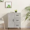 vidaXL Buffet gris béton 69,5x34x90 cm bois d'ingénierie