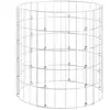 vidaXL Poteau à gabion circulaire Acier galvanisé Ø50x50 cm