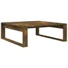 vidaXL Table basse Chêne fumé 100x100x35 cm Bois d'ingénierie