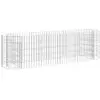 vidaXL Lit surélevé à gabion Fer galvanisé 190x50x50 cm