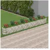 vidaXL Lit surélevé à gabion Fer galvanisé 540x50x50 cm