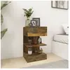 vidaXL Tables de chevet 2 pcs Chêne fumé 40x35x65 cm Bois d'ingénierie