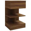 vidaXL Table de chevet Chêne marron 40x35x65 cm Bois d'ingénierie