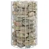 vidaXL Poteau à gabion circulaire Acier galvanisé Ø30x50 cm