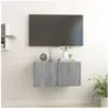 vidaXL Armoire TV suspendue Sonoma gris 60x30x30 cm Bois d'ingénierie