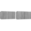 Armoires TV suspendues Sonoma gris 2 pcs 60x30x30 cm Bois