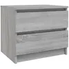 vidaXL Table de chevet Sonoma gris 50x39x43,5 cm Bois d'ingénierie
