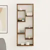 vidaXL Étagère murale Chêne fumé 36x16x90 cm Bois d'ingénierie