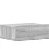 vidaXL Table de chevet flottante Sonoma gris 40x30x15 cm