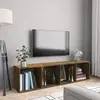 vidaXL Bibliothèque/Meuble TV Chêne fumé 143x30x36cm Bois d'ingénierie