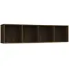 vidaXL Bibliothèque/Meuble TV Chêne marron 143x30x36 cm