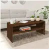 vidaXL Table basse Chêne marron 100x40x40 cm Bois d'ingénierie