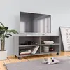 VIDAXL Meuble TV sur roulettes Sonoma gris 90x35x35 cm Bois ingénierie