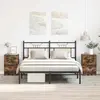 vidaXL Tables de chevet 2 pcs Chêne fumé 38x35x56 cm Bois d'ingénierie