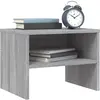 vidaXL Table de chevet Sonoma gris 40x30x30 cm Bois d'ingénierie