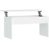 vidaXL Table basse Blanc 102x50,5x52,5 cm Bois d'ingénierie