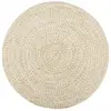 vidaXL Tapis fait à la main Jute Blanc et marron 240 cm