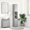 vidaXL Armoire de bain Sonoma gris 30x30x183,5 cm Bois d'ingénierie