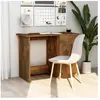 vidaXL Bureau Chêne fumé 100x50x76 cm Bois d'ingénierie