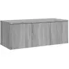 vidaXL Meuble TV Sonoma gris 80x34x30 cm Bois d'ingénierie