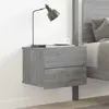 vidaXL Table de chevet Sonoma gris 40x30x30 cm Bois d'ingénierie